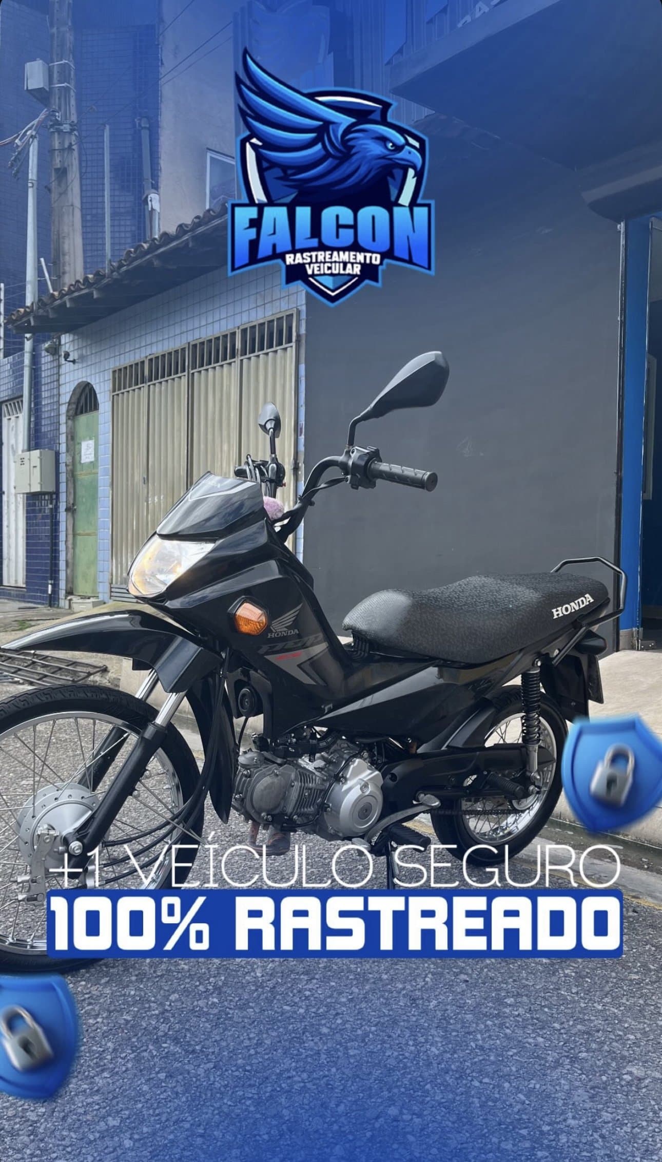 Veículo cliente Falcon Rastreamento protegido
